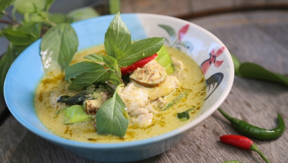 Thai-suppe med kylling